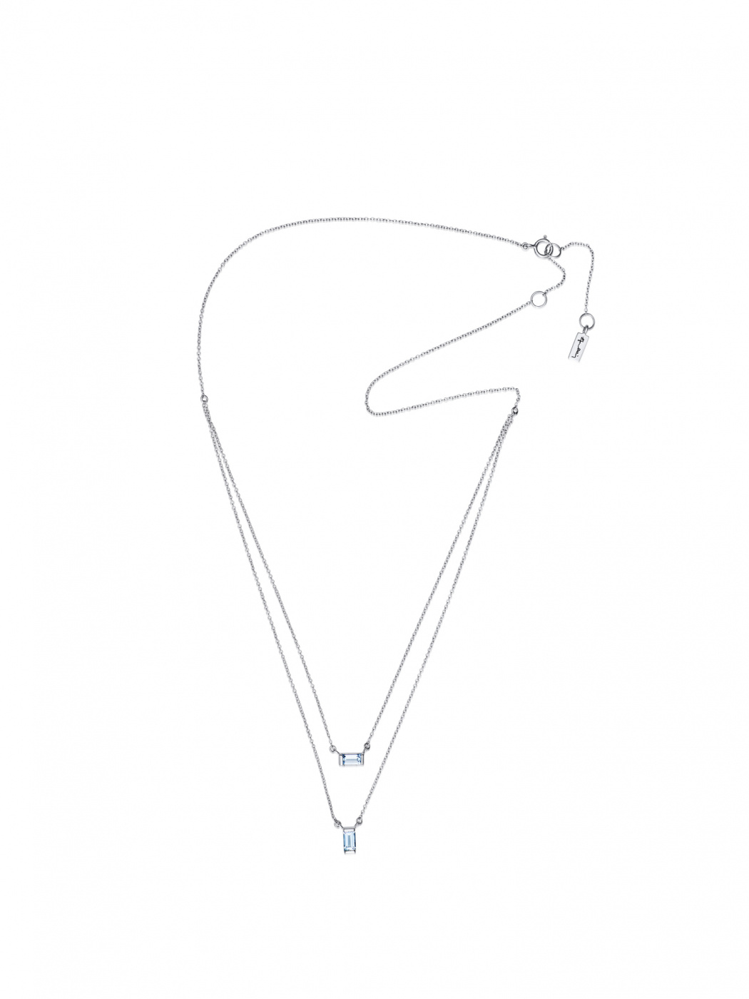 A Macaron Dream Stud Halsband Silver 40-45 cm