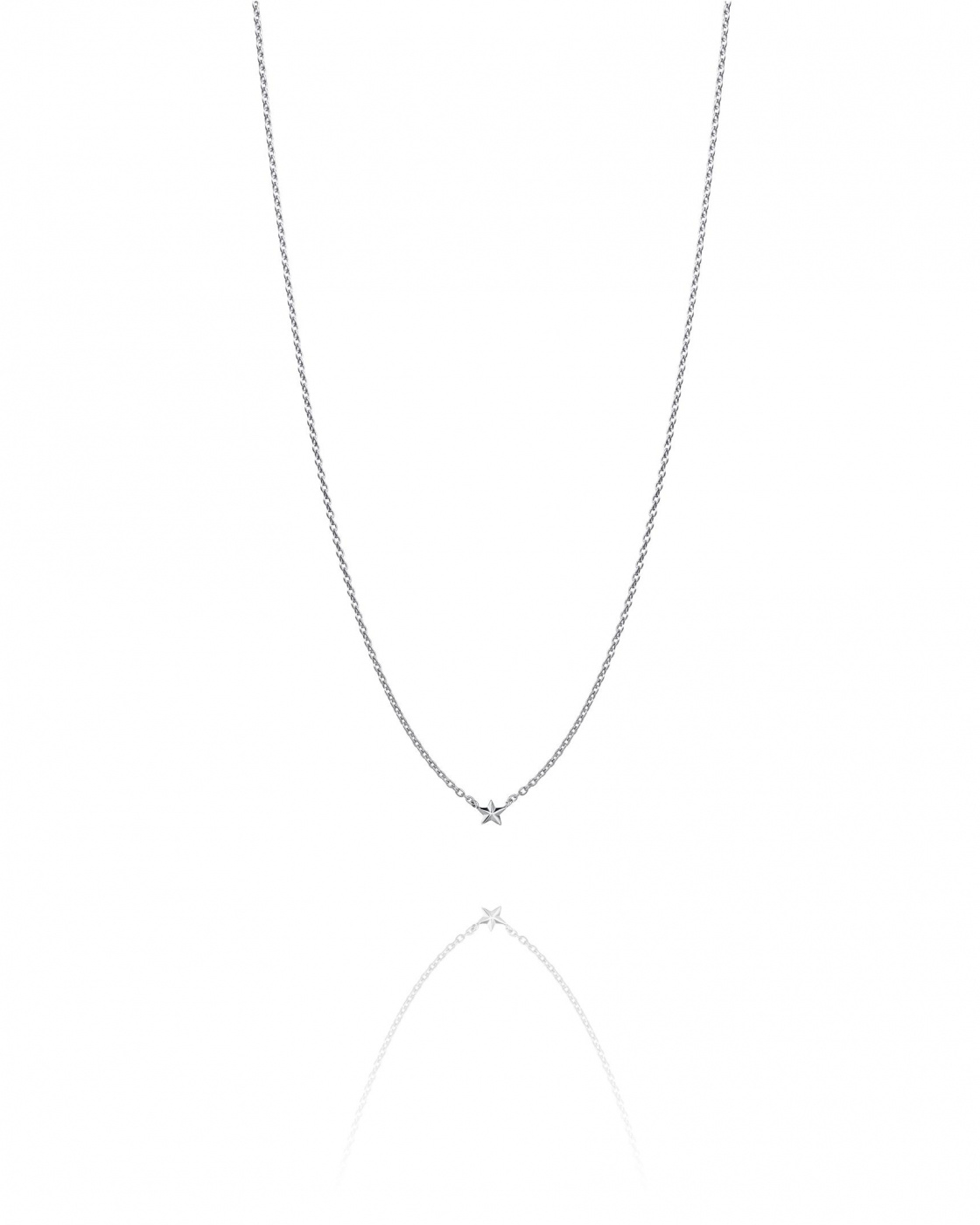 Micro catch a falling star Halsband Silver