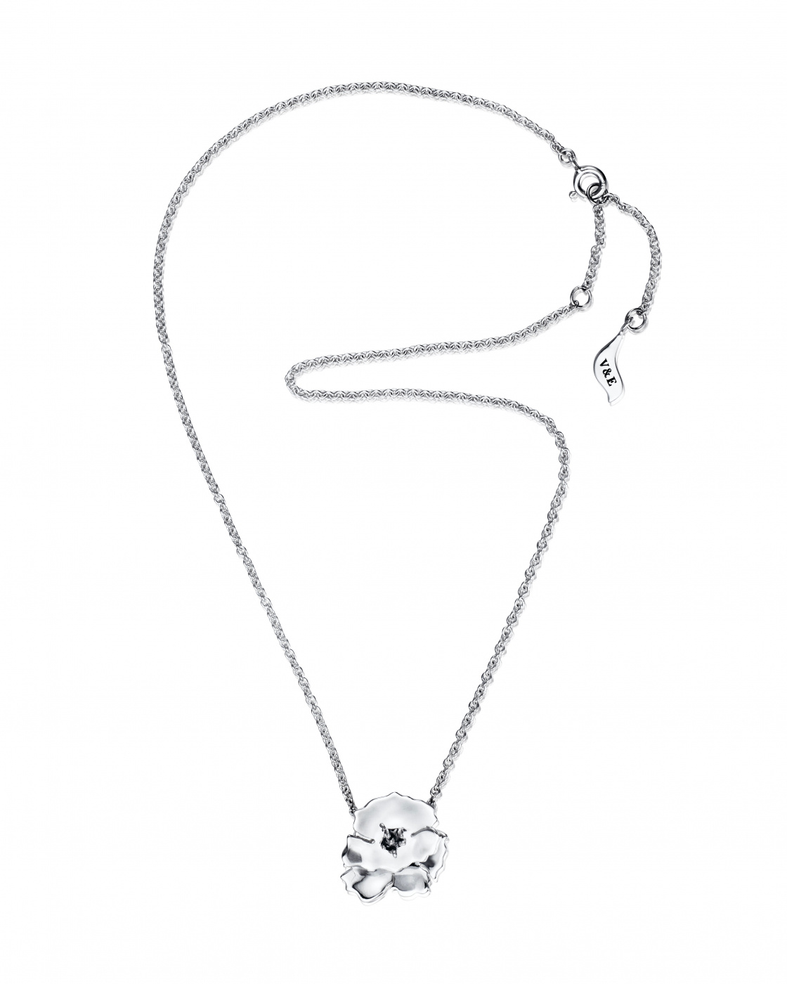 Anemone Halsband Silver