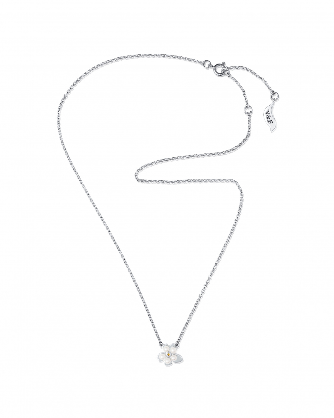 Förgätmigej Halsband Silver