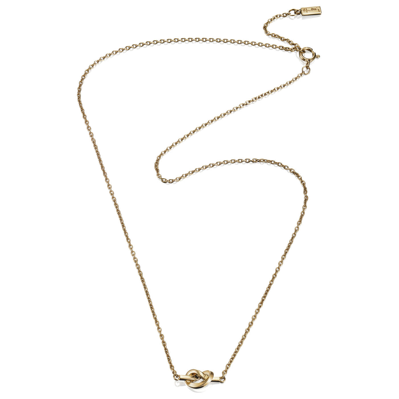 Love Knot Halsband Guld 42-45 cm