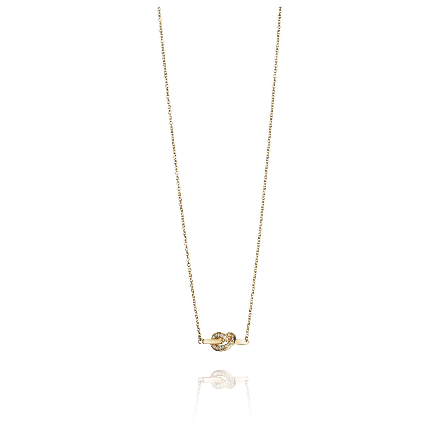Love Knot & Stars Halsband Guld 42-45 cm