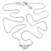 Love Bead - Diamonds Halsband Vitguld 38-42 cm