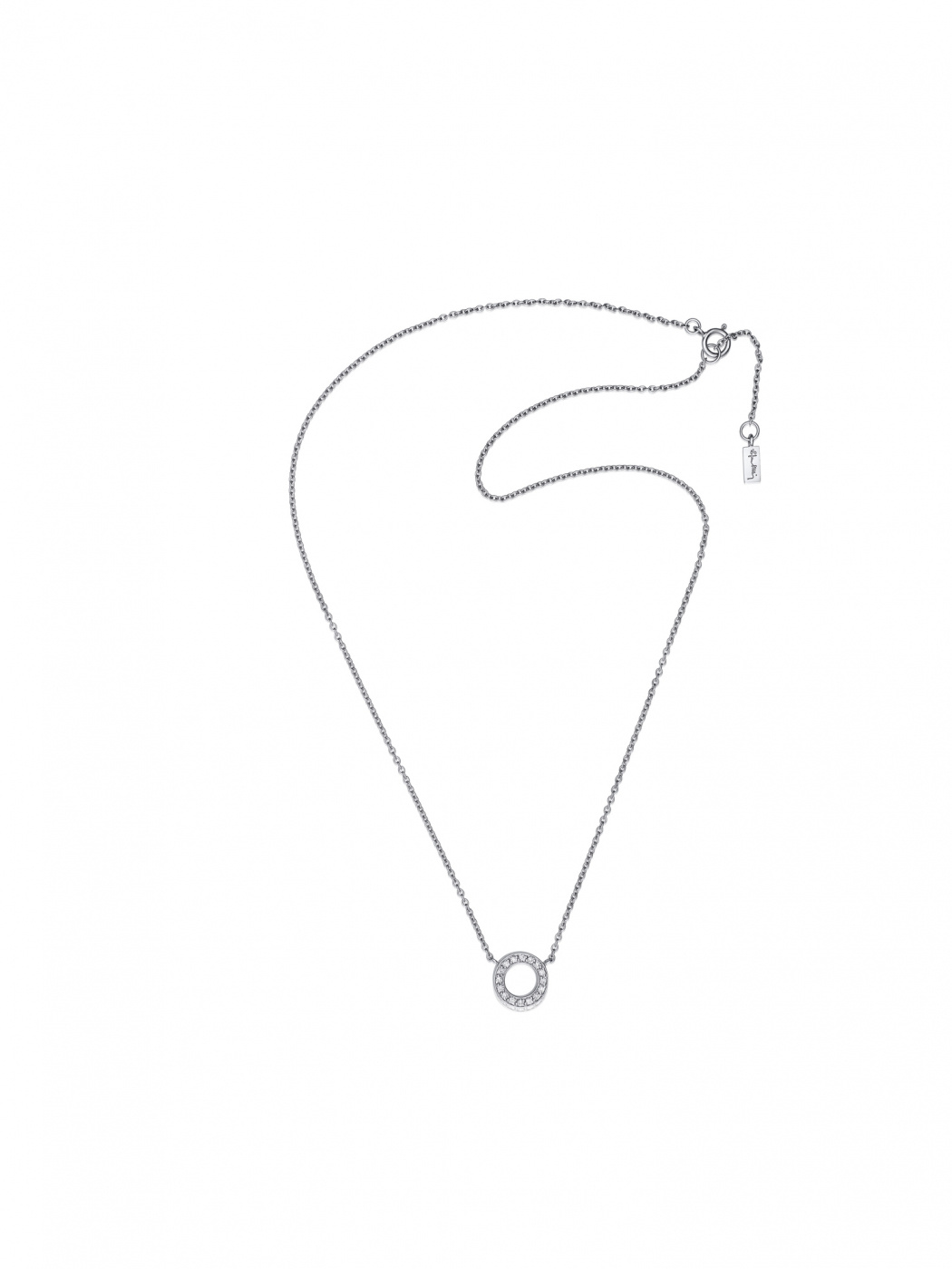 Circle Of Love Halsband Vitguld 42-45 cm