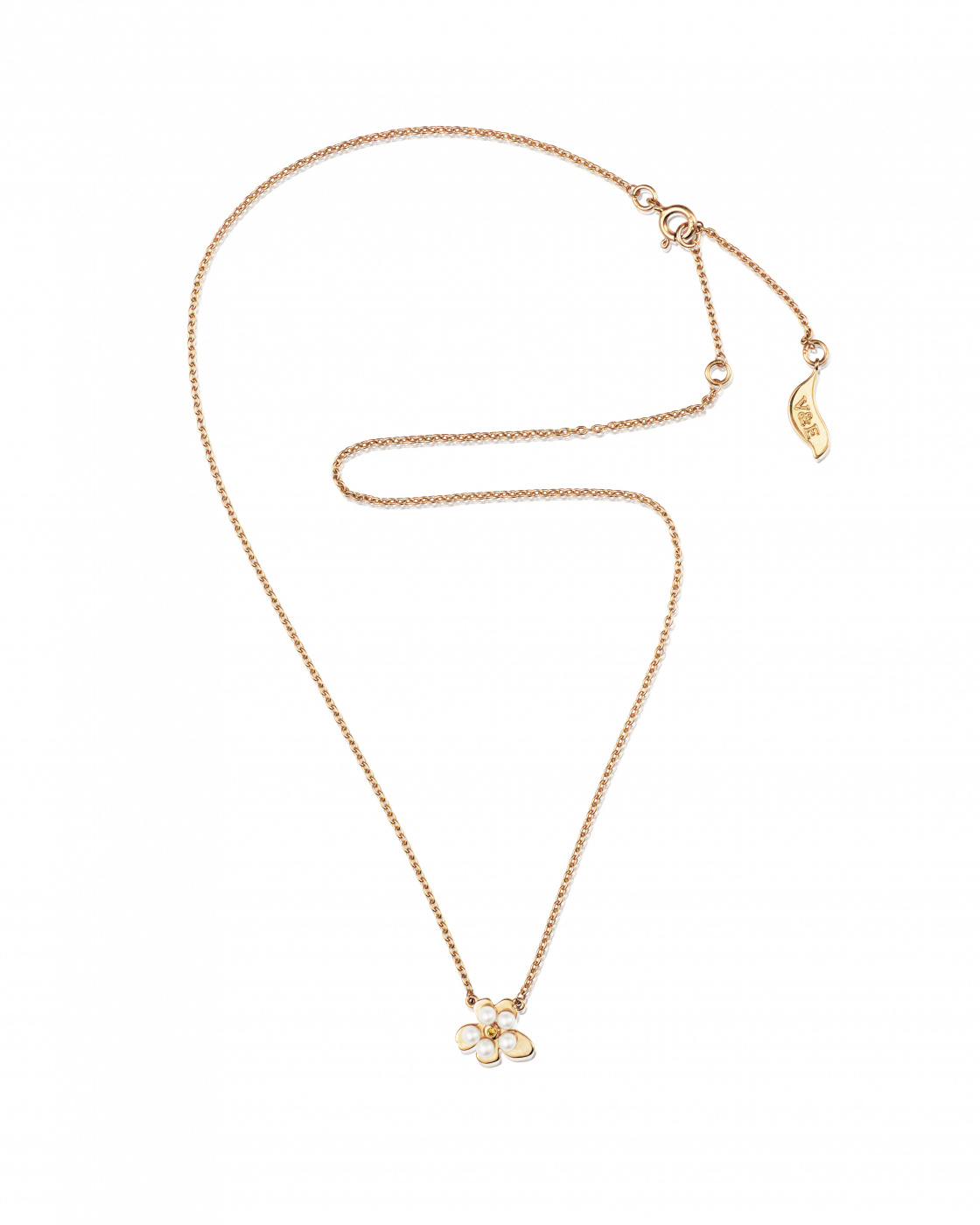 Förgätmigej Halsband Förgyllt Silver