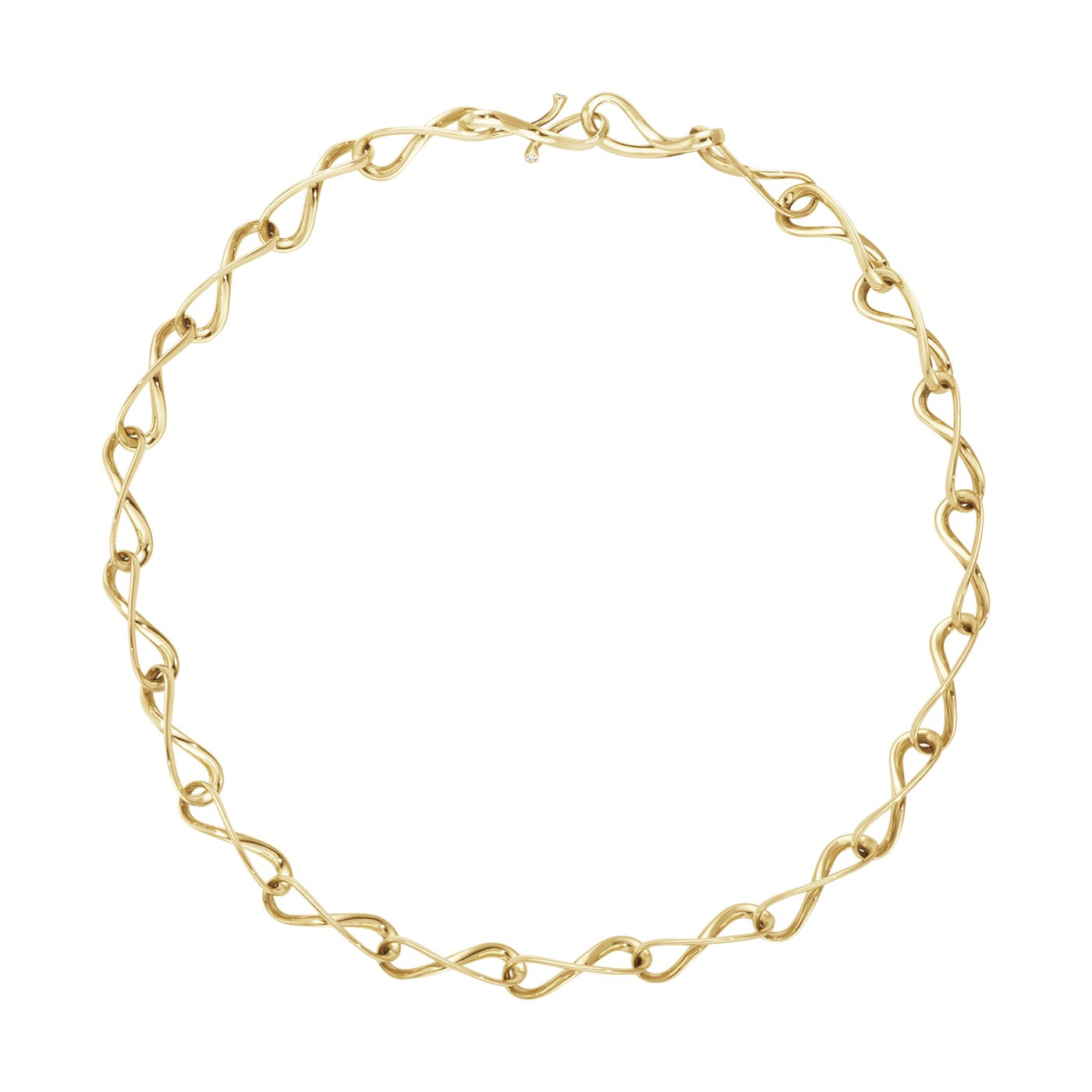 INFINITY Halsband Guld Diamant 0.03 ct