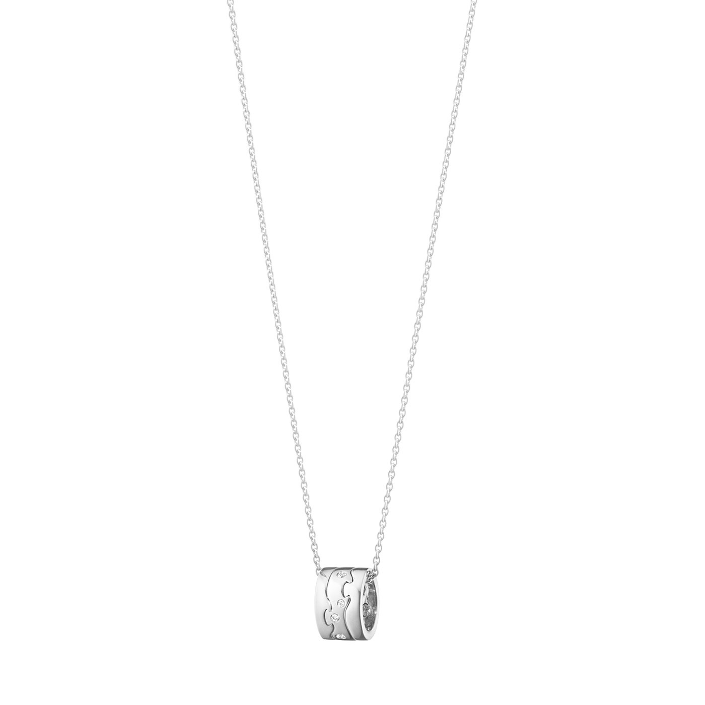 FUSION Hängsmycke Vitguld Diamant 0.05 ct