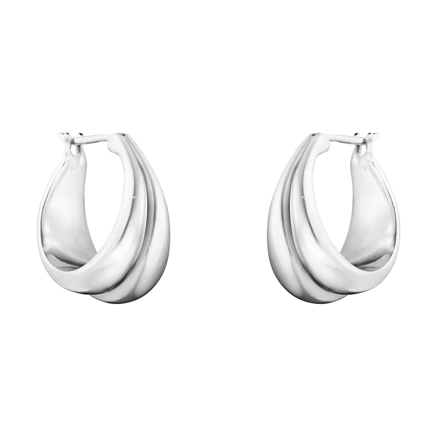 CURVE MEDIUM Örhänge Silver