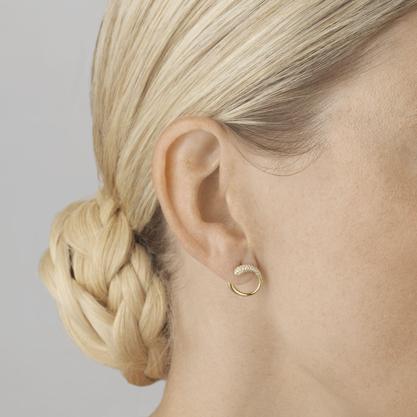 MERCY Örhänge Guld Diamant PAVE 0.38 CT