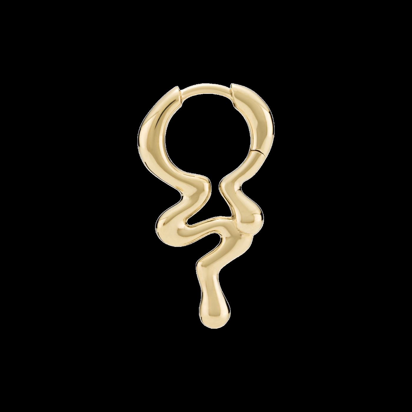 Maya Huggie Goldplated Silver (One)