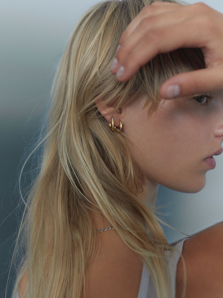 Palads Royal Earring Goldplated Silver