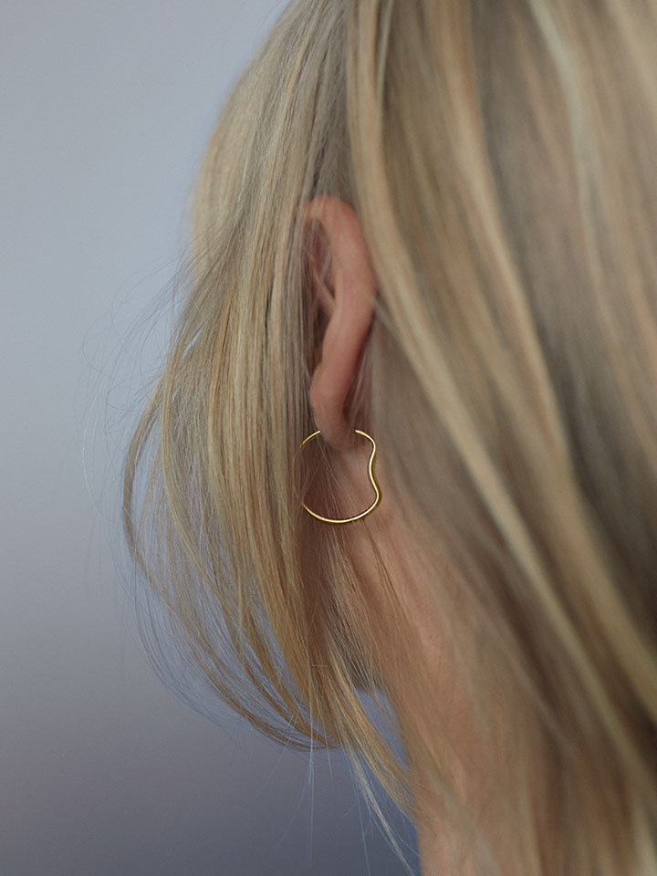 Copenhagen 20 Hoop Goldplated Silver