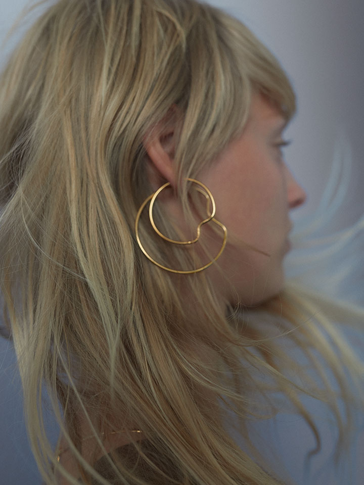 Copenhagen 50 Hoop Goldplated Silver