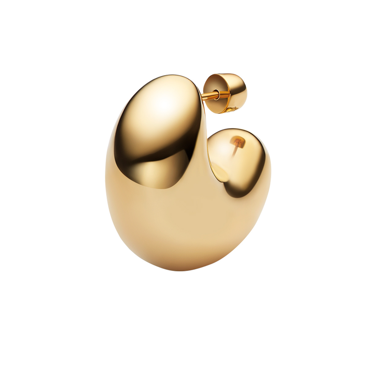 Tryvann Dome Earring Goldplated Silver (1St)