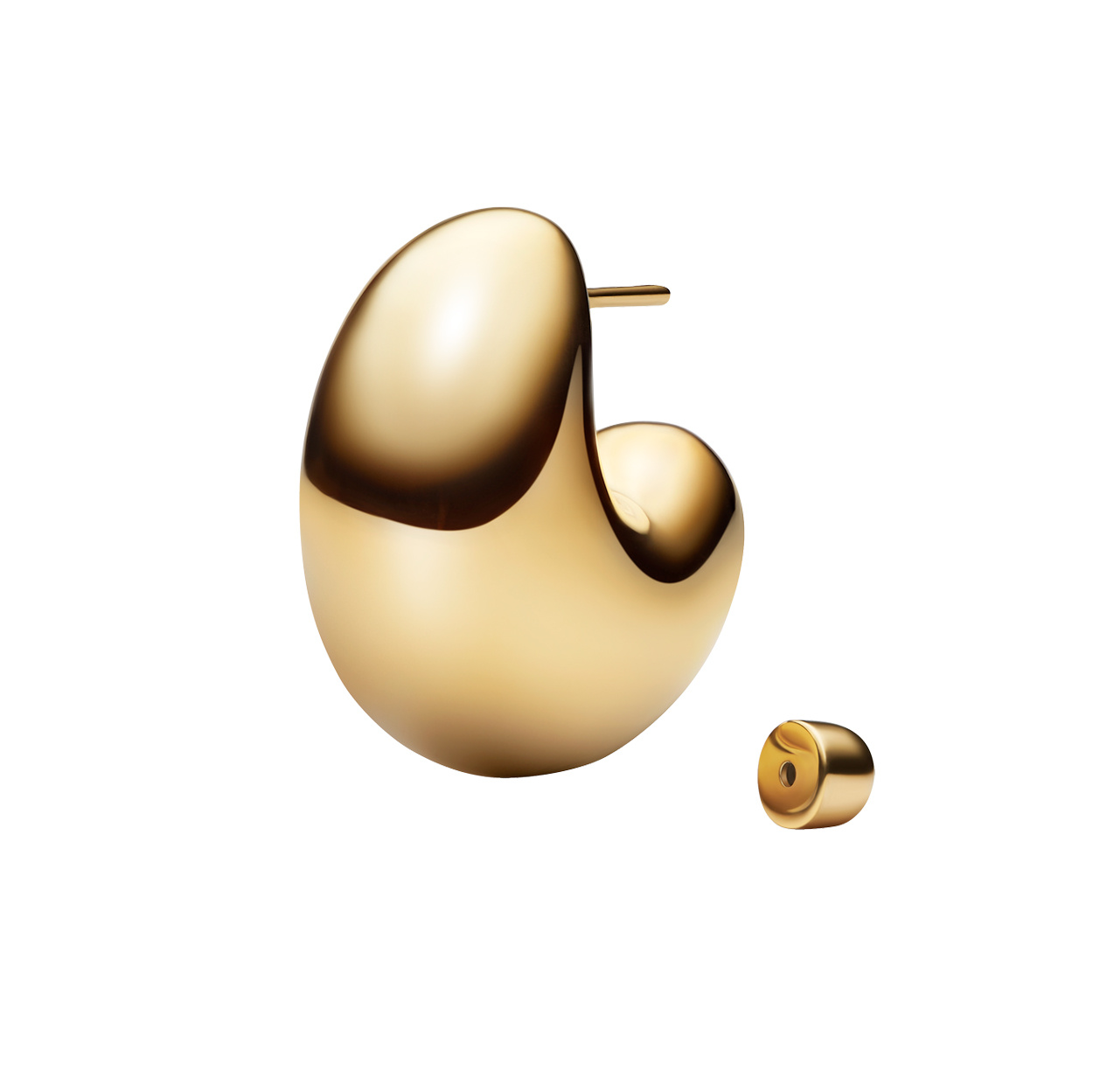 Tryvann Dome Earring Goldplated Silver (1St)