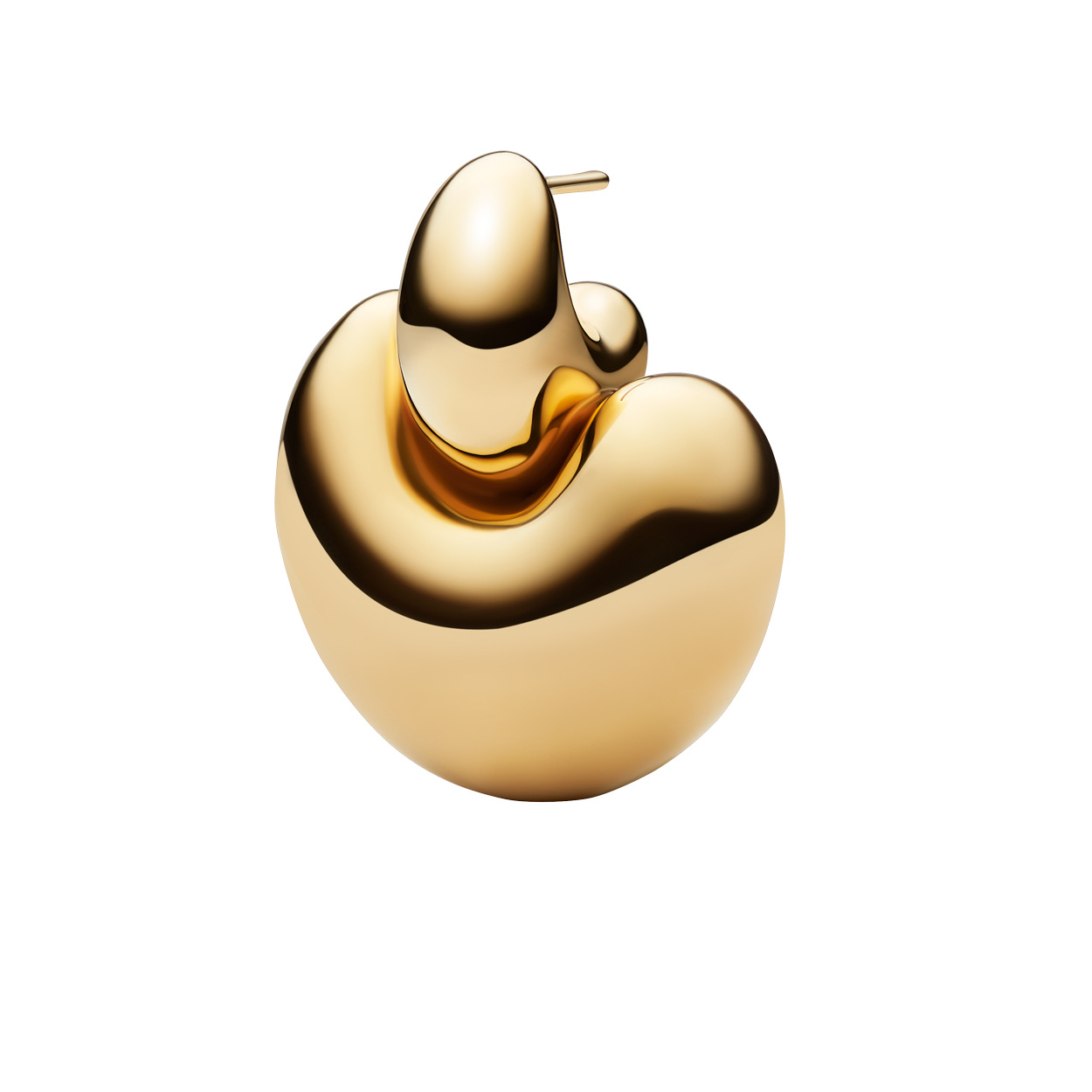 Tryvann Earring Goldplated Silver (1ST)