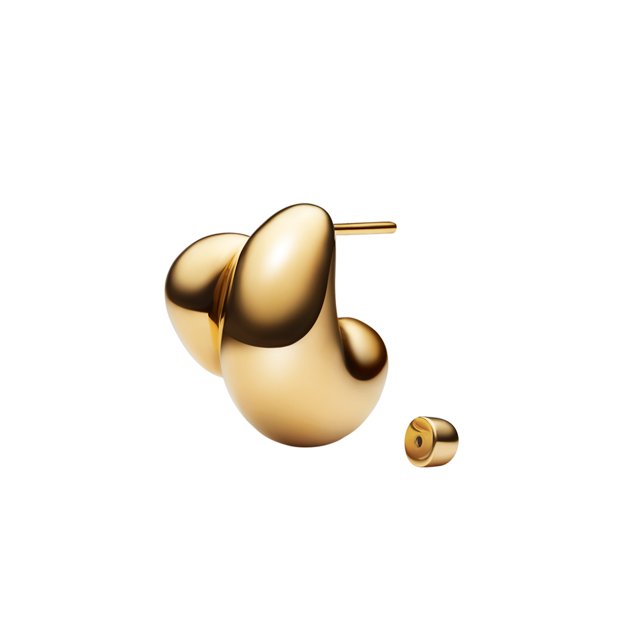 Tryvann Trail Earring Goldplated Silver höger (1st)