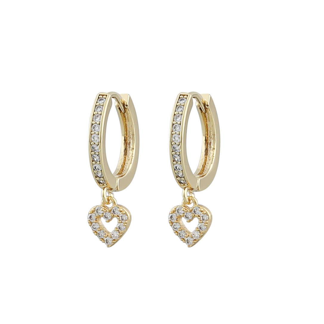 Valentina round Örhänge Guld