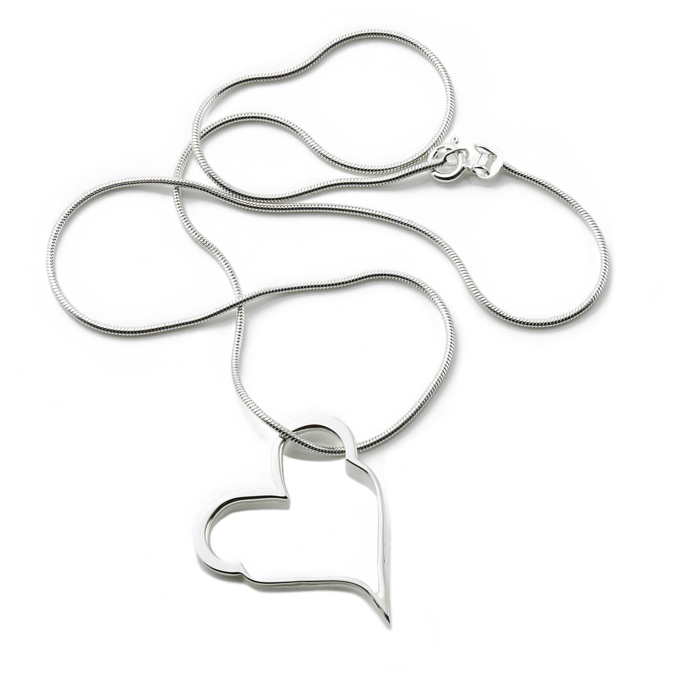 Crazy Heart Hängsmycke Silver