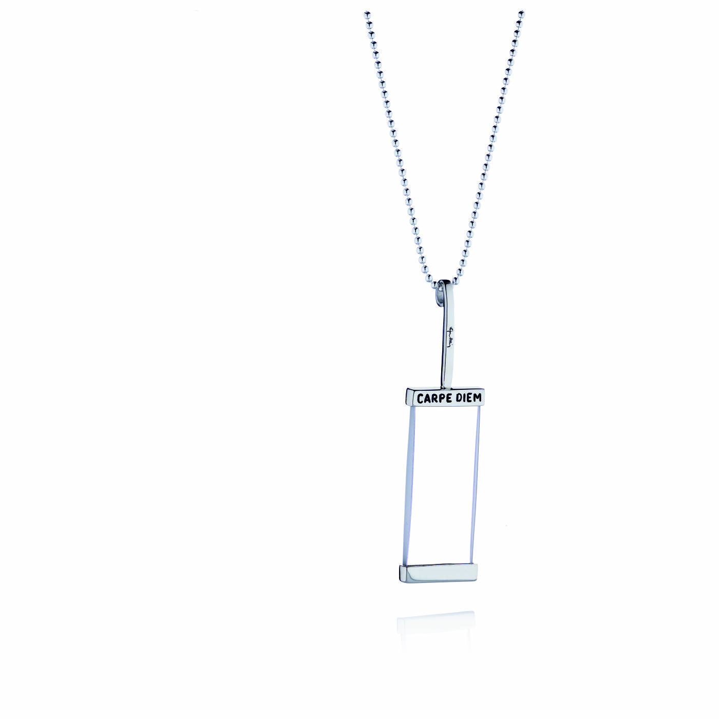 Carpe Diem Monocle Hängsmycke Silver