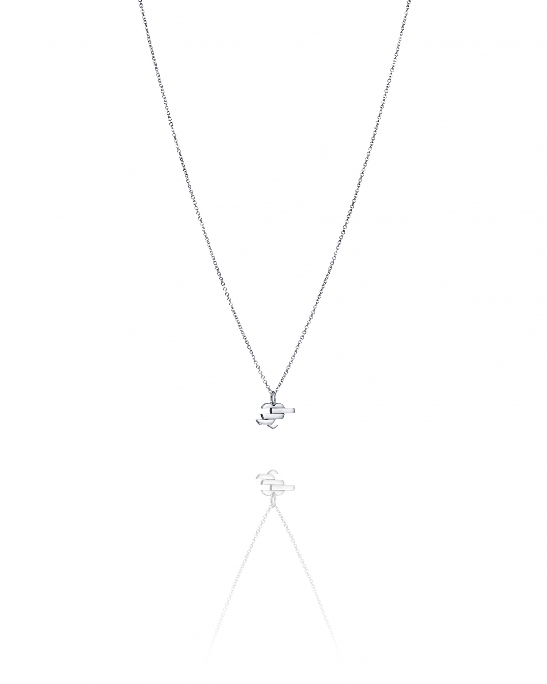 A Piece Of My Heart Halsband Silver