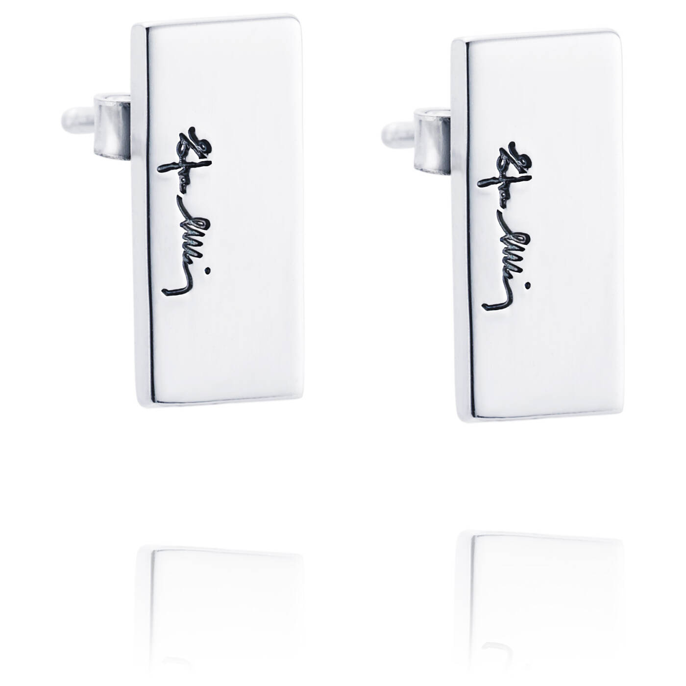 Bricks Örhänge Silver