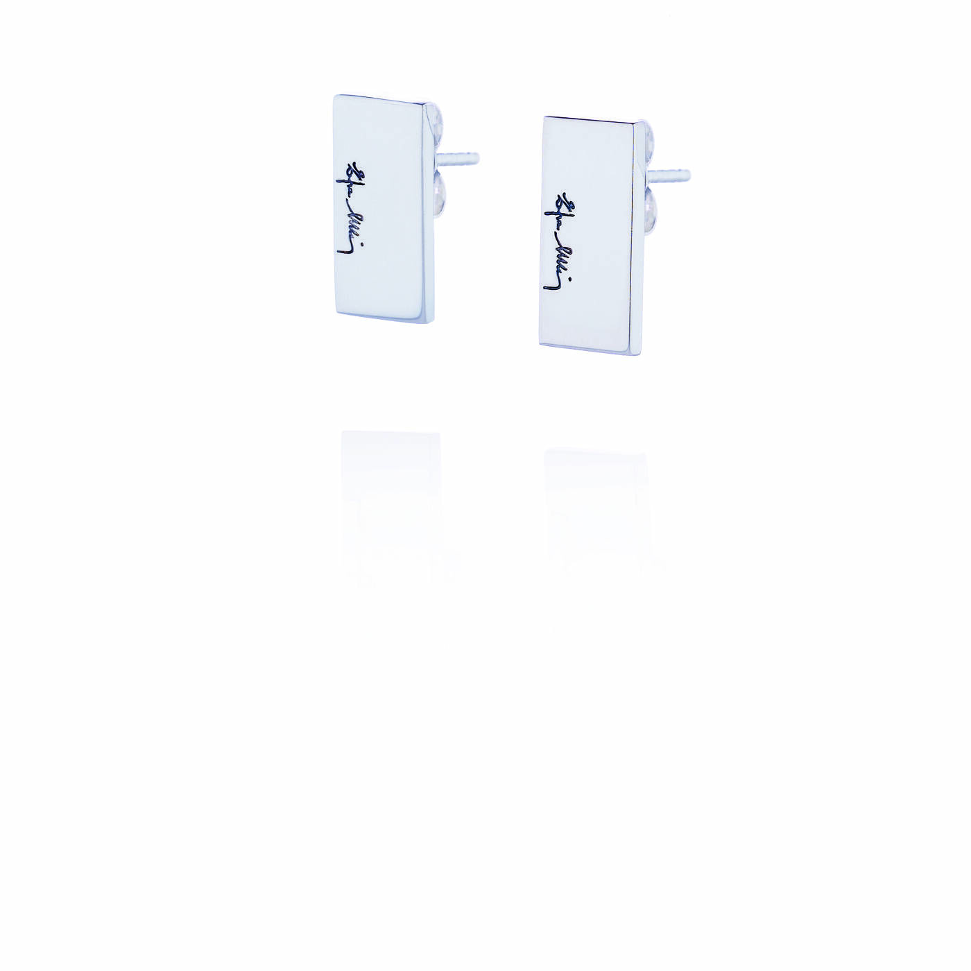 Bricks Örhänge Silver