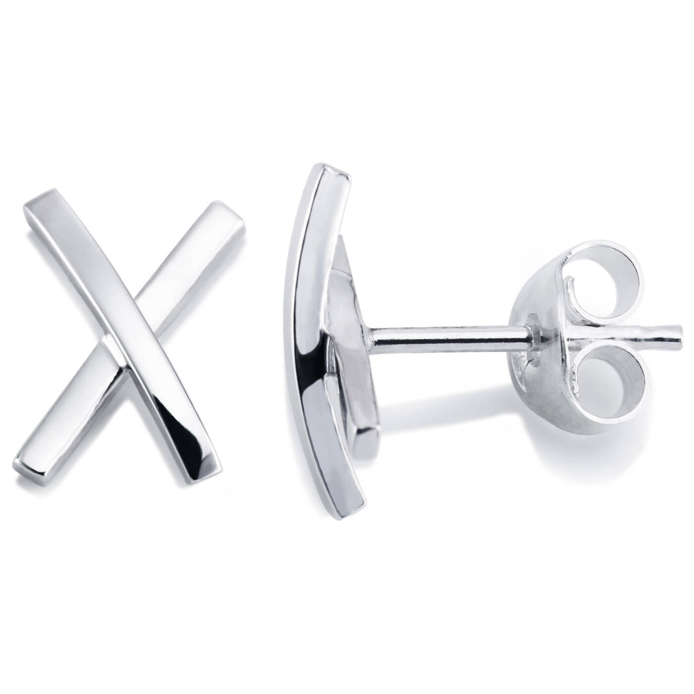 Kisses For Ears Örhänge Silver