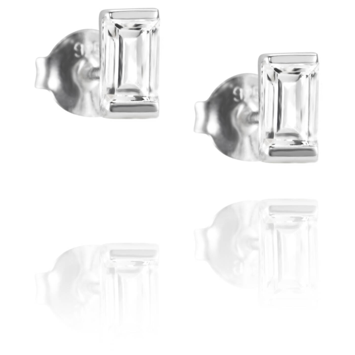 A Clear Dream Stud Örhänge Silver