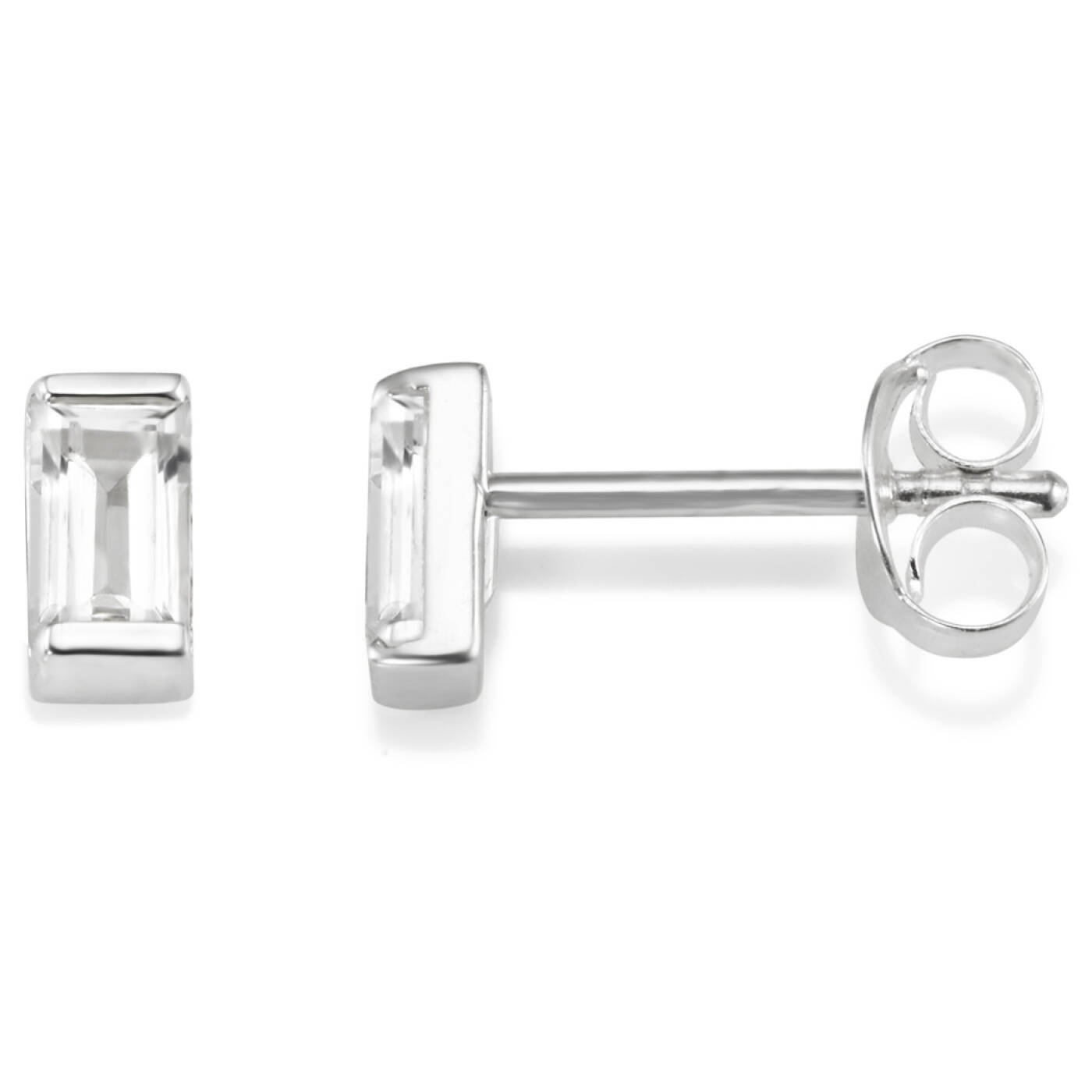 A Clear Dream Stud Örhänge Silver