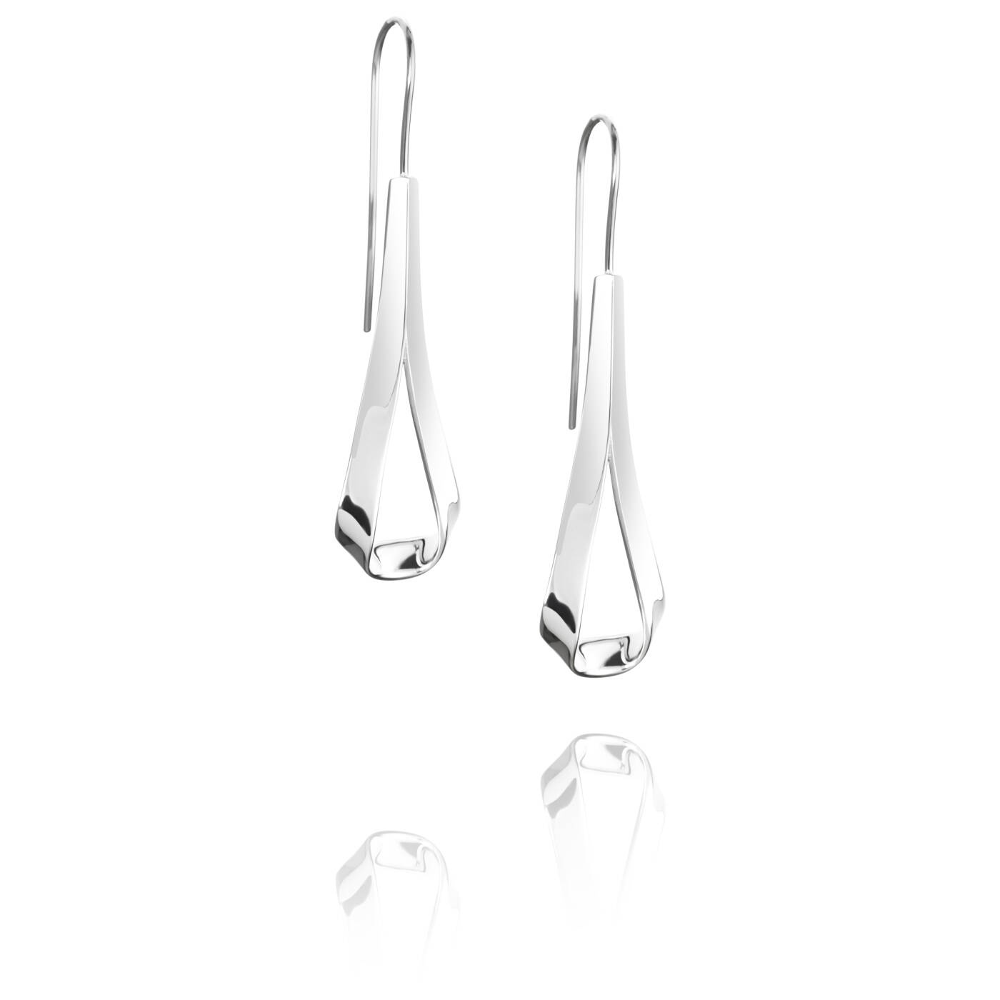 Folded Örhänge Silver