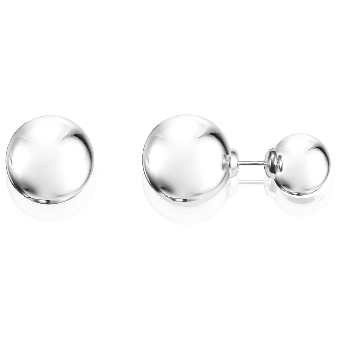 Balls Double Örhänge Silver