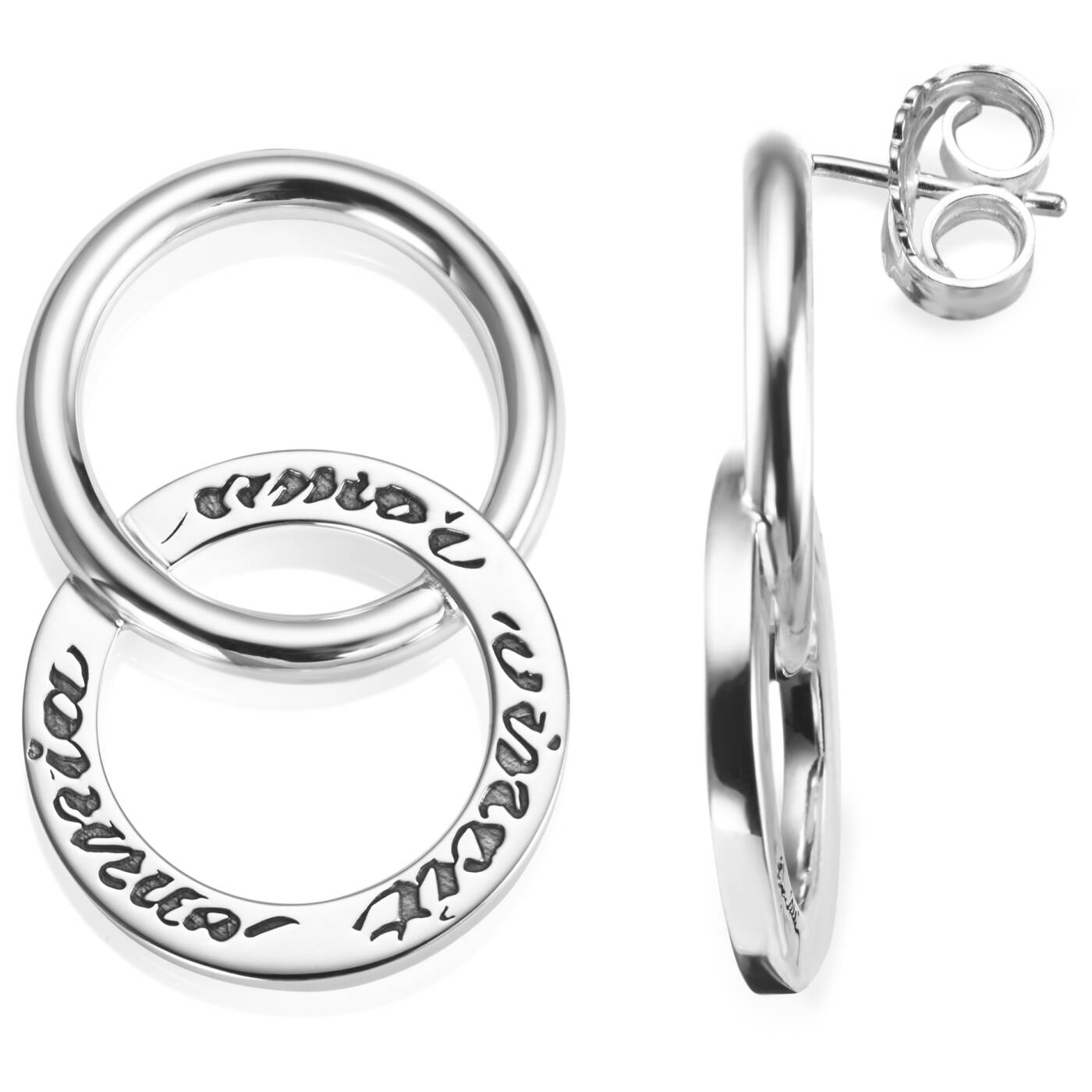 Twosome XL Örhänge Silver