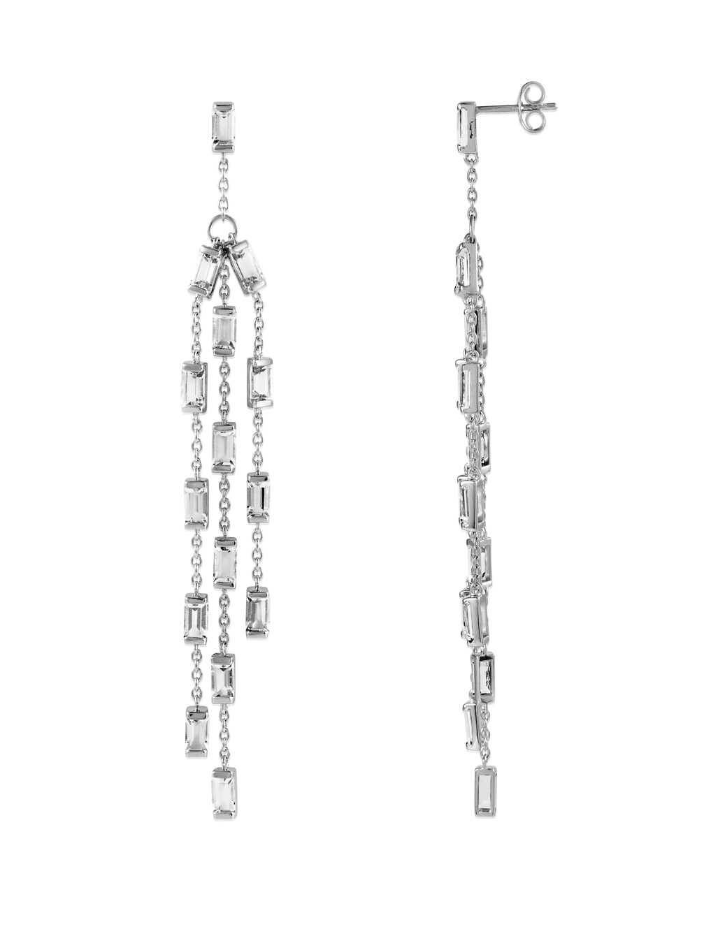 A Clear Dream Splash Örhänge Silver