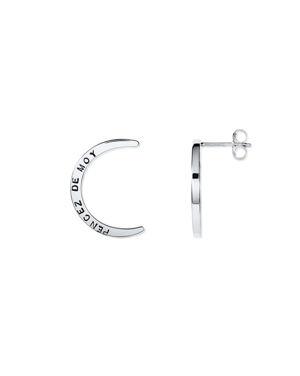 Pencez Moon Örhänge Silver