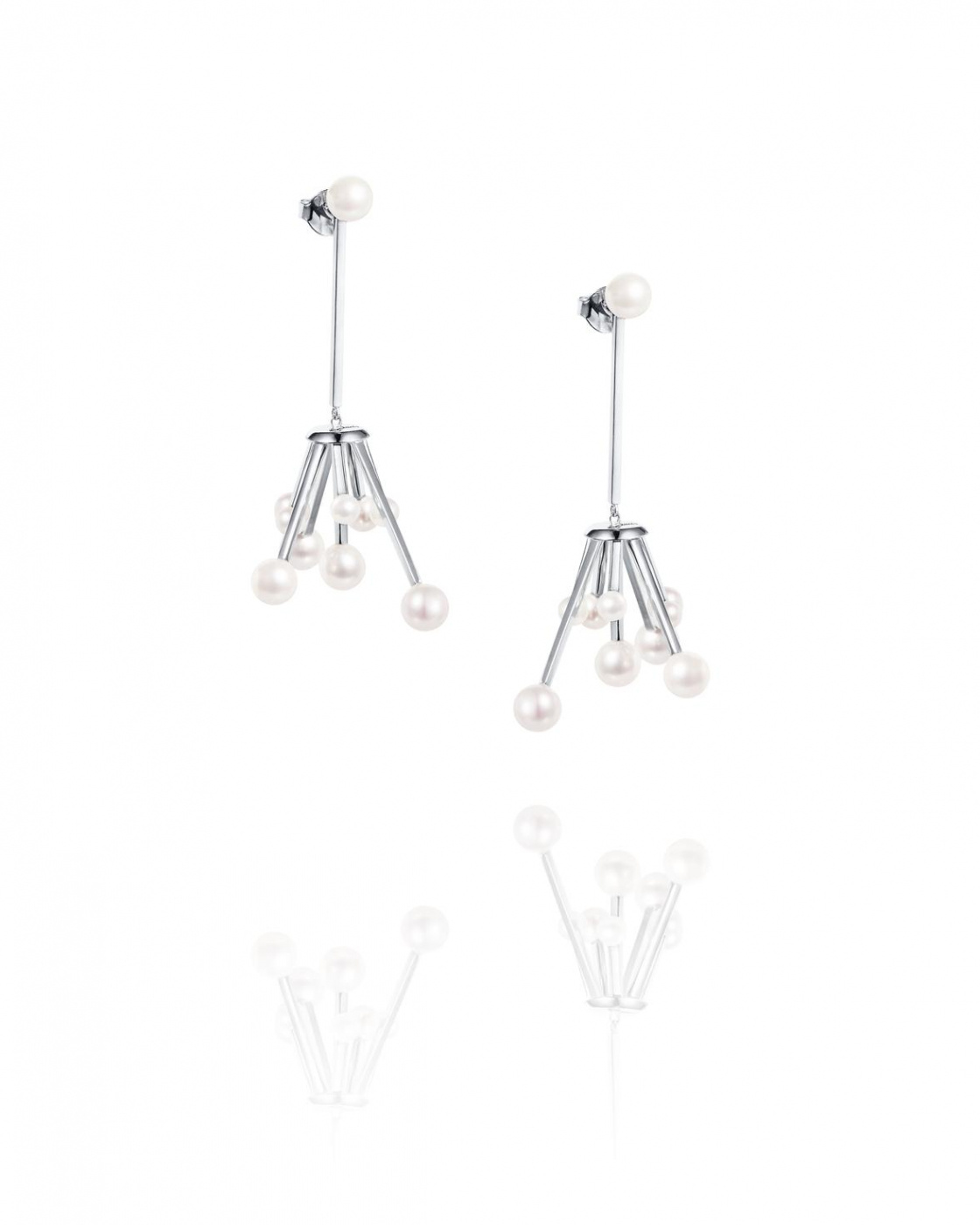 Pearl Explosion Ear Silver