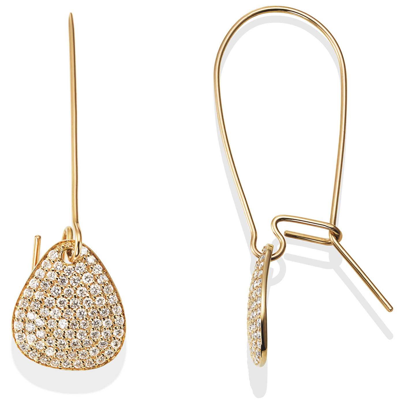 Little Rose Petal & Stars Örhänge Guld