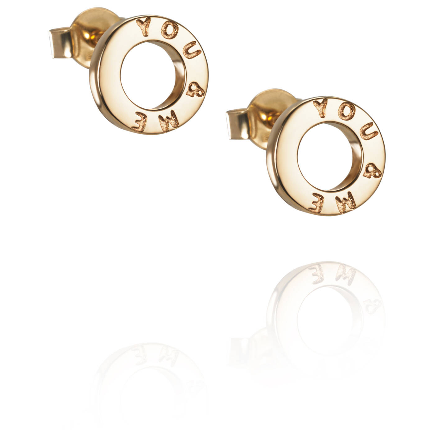 Mini Me You & Me Örhänge Guld