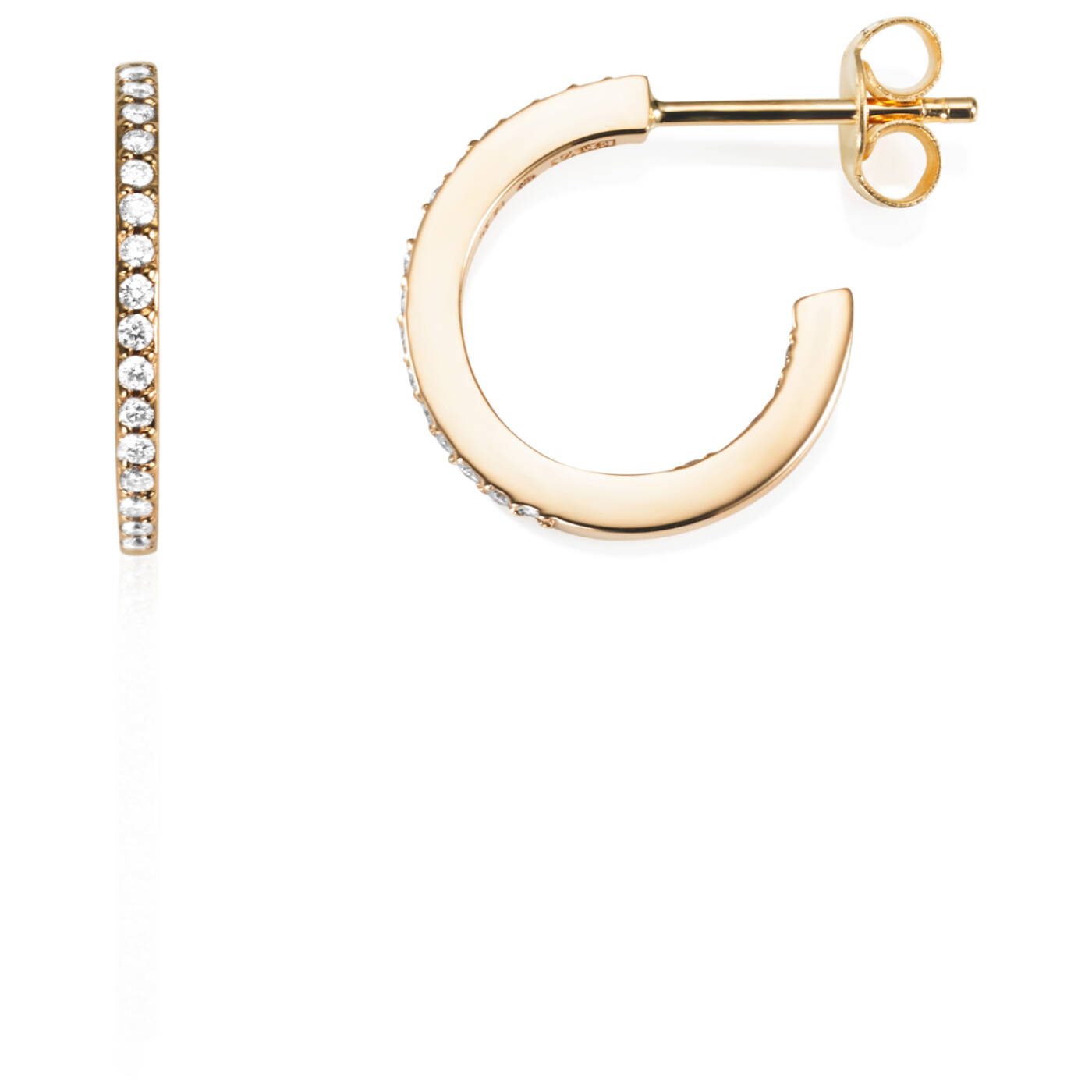 Stars Hoops Örhänge Guld