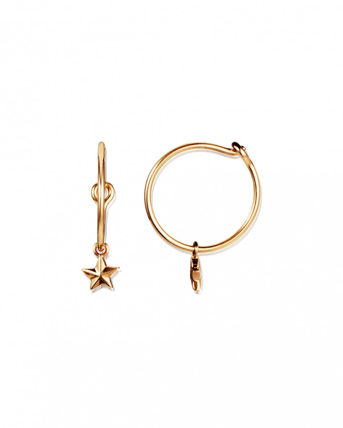 Micro catch a falling star Hoops Guld