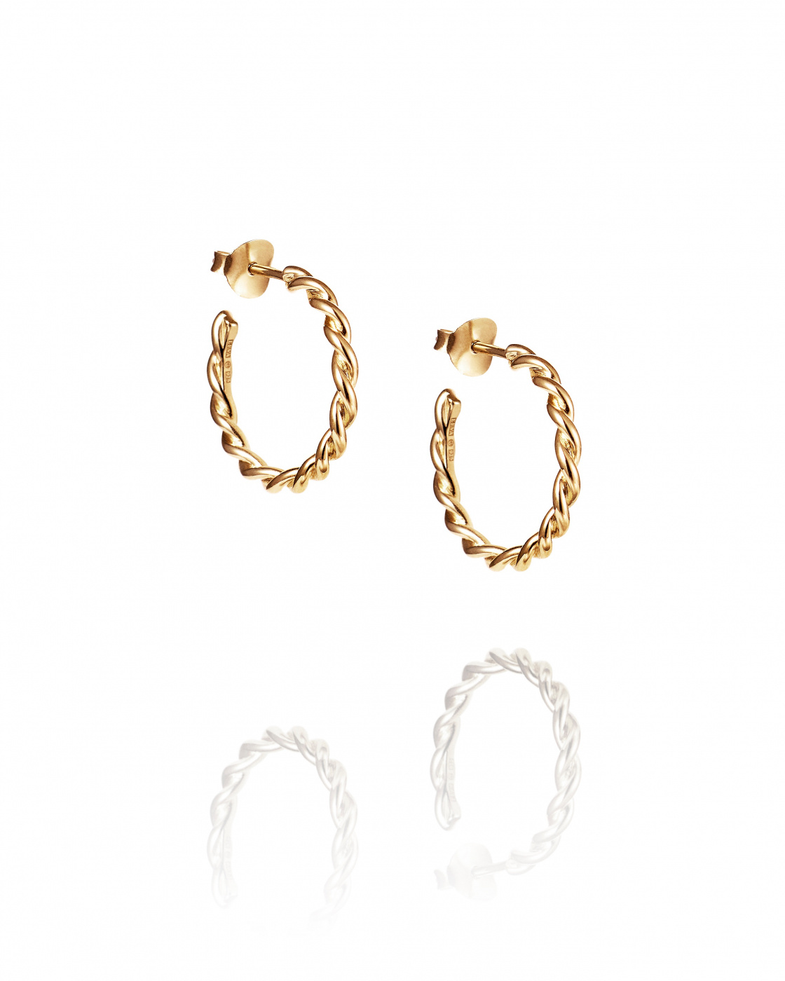 Little wrapped hoops Guld