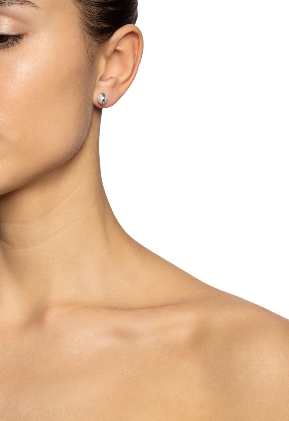 Day Pearl Örhänge Vitguld