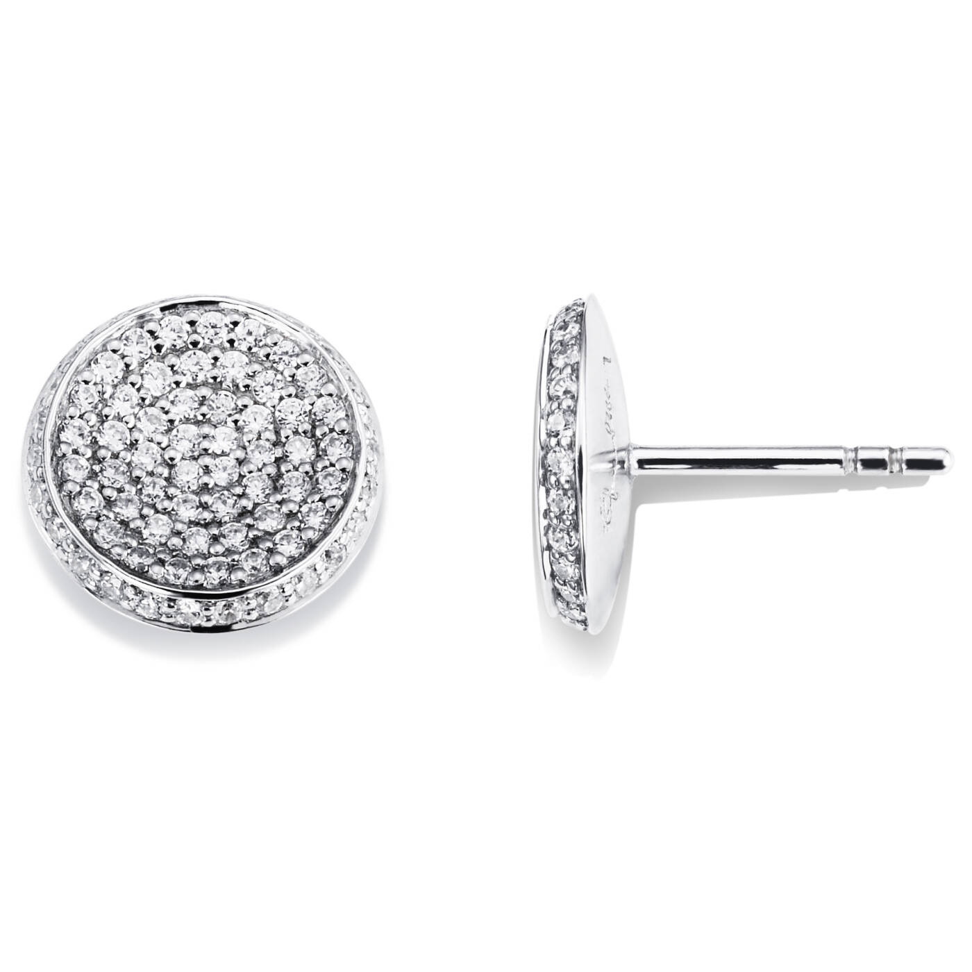 Love Bowl Örhänge Vitguld