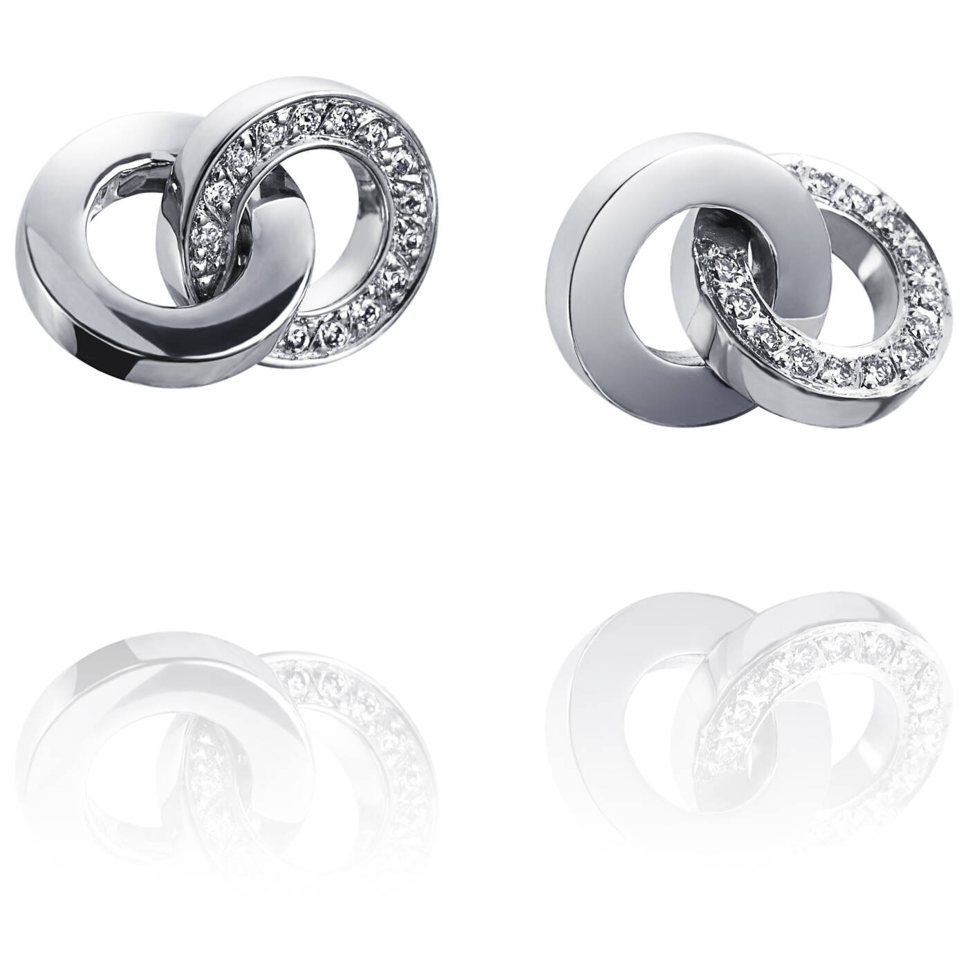 You & Me Örhänge Vitguld