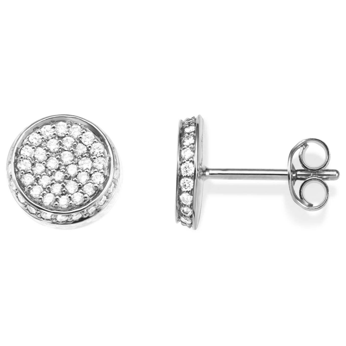 Love Bowl Mini & Stars Örhänge Vitguld