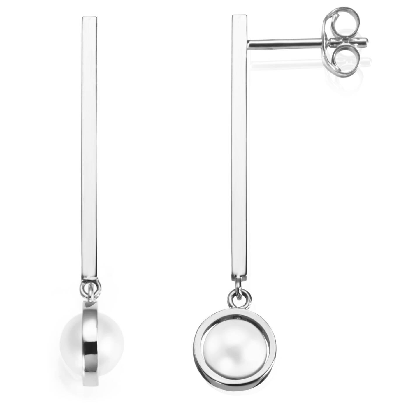 Little Day Pearl Örhänge Vitguld