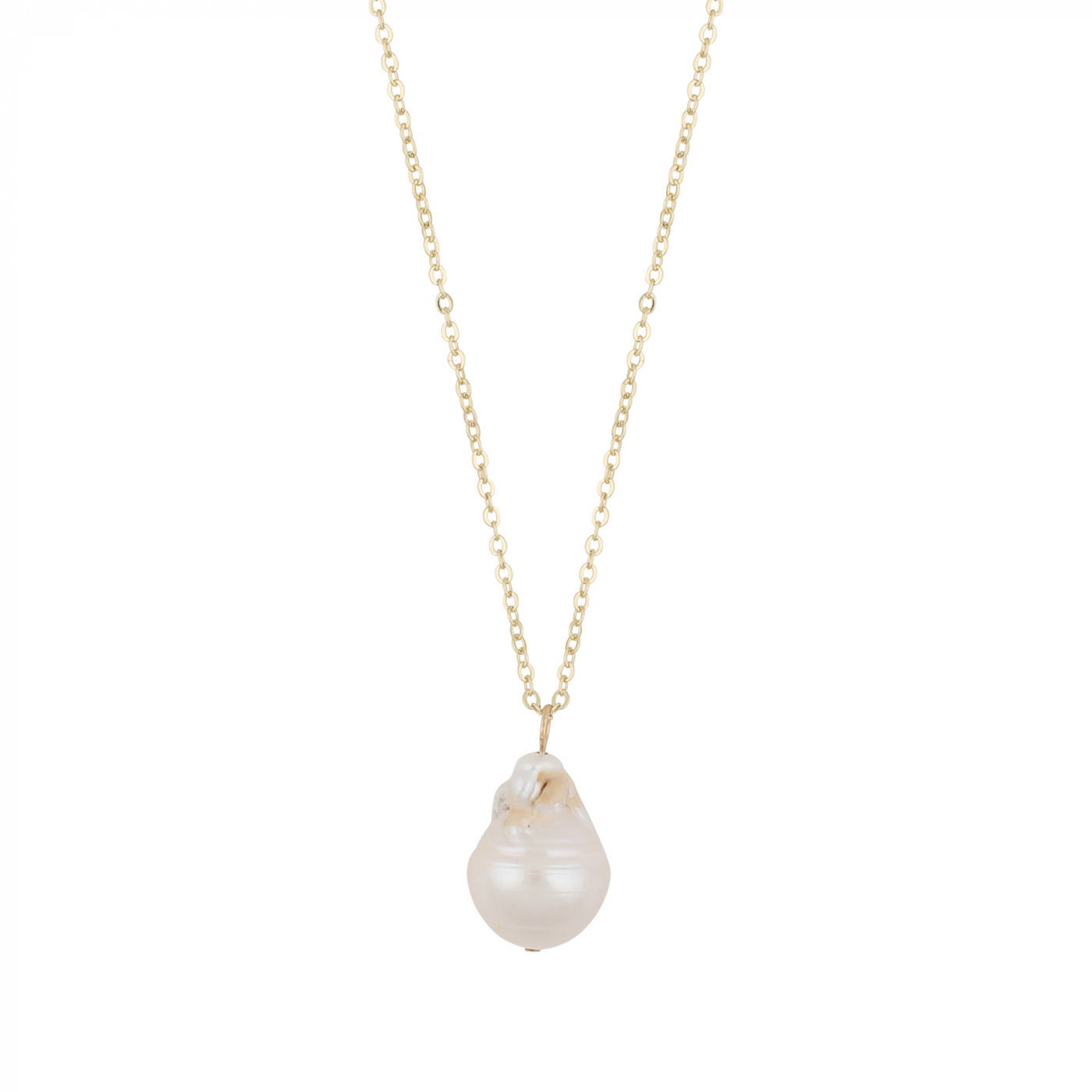 Florence pearl pendant Halsband 45 Guld