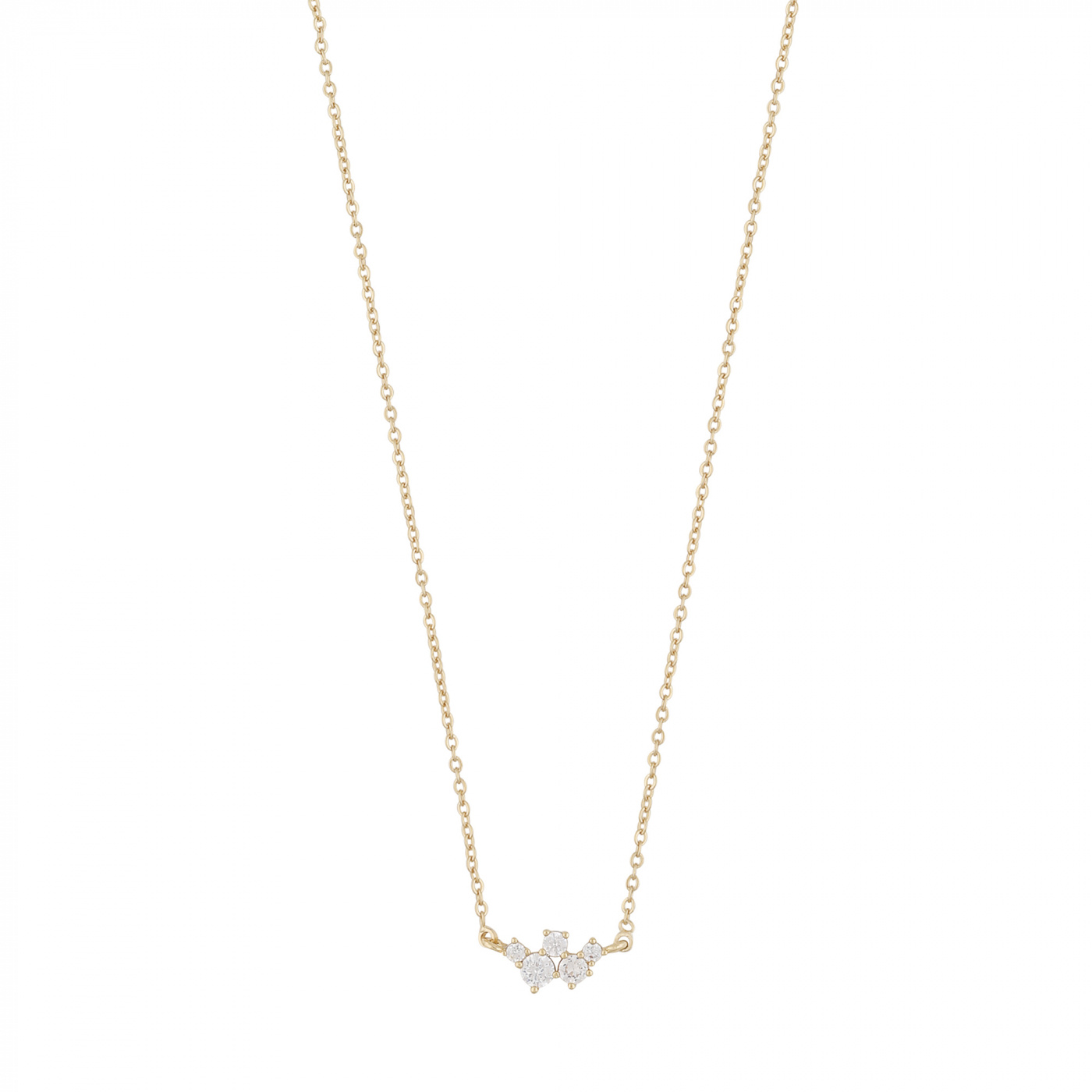 Copenhagen small chain neck 42 Gold/clear-42cm