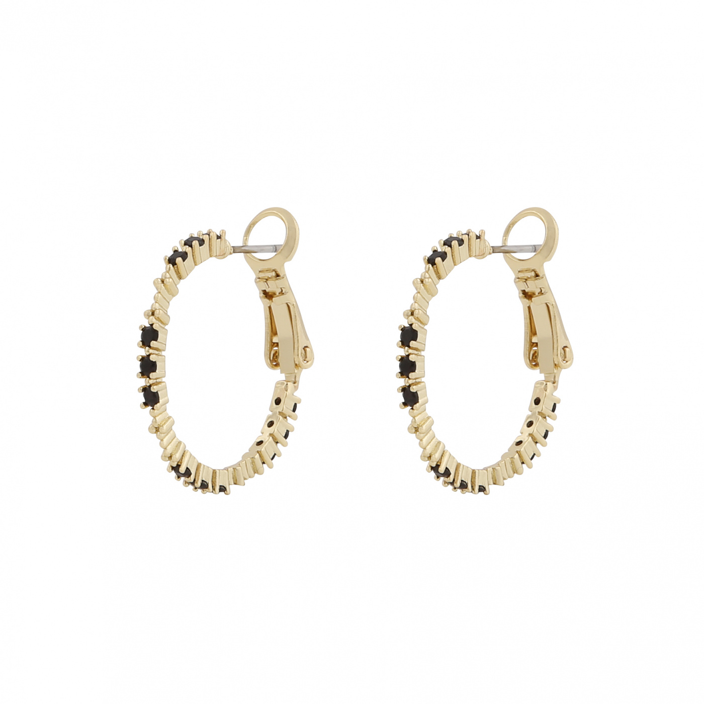 Copenhagen small ring ear Gold/black-Onesize