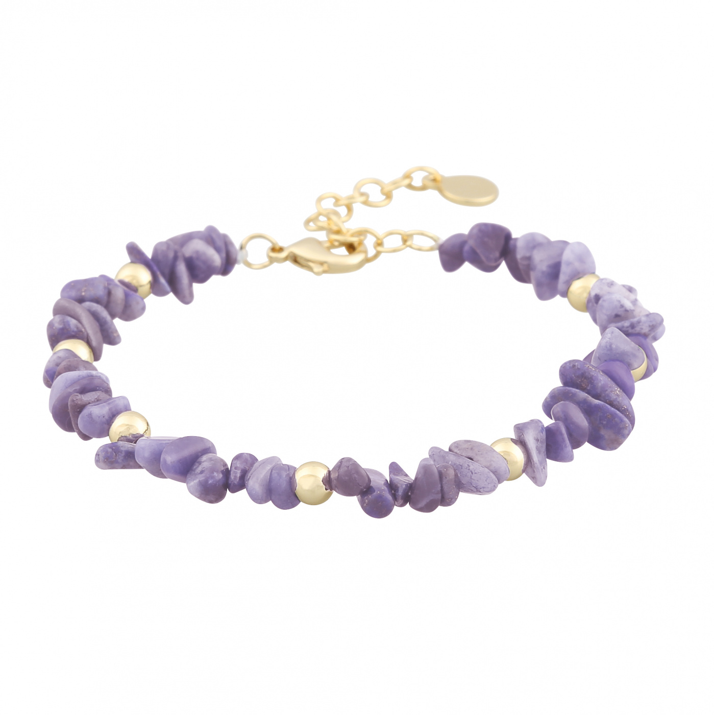 Capri stone brace gold purple